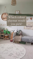 Plain Playmat Set in Soft Beige