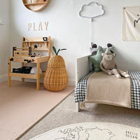 Plain Playmat Set in Soft Beige
