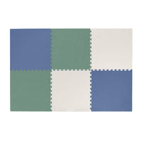Plain Playmat Set in Navy, Sage + Cream