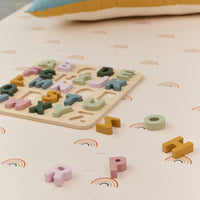 Rainbow Playmat Set in Cream