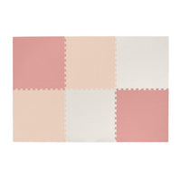 Plain Playmat Set in Rose, Beige + Cream