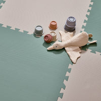 Plain Playmat Set in Sage + Cream