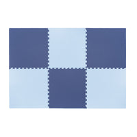 Plain Playmat Set in Navy + Dusty Blue