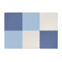 Plain Playmat Set in Ocean Blues