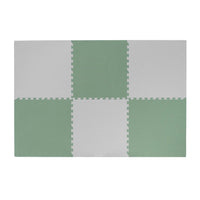 Plain Playmat Set in Sage + Grey