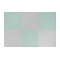 Plain Playmat Set in Mint + Grey