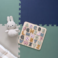 Plain Playmat Set in Navy, Sage + Cream