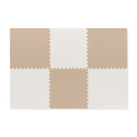 Plain Playmat Set in Coffee + Cream
