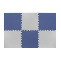 Plain Playmat Set in Navy + Grey