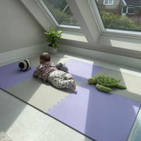 Plain Playmat Set in Lilac + Cream