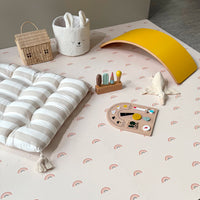 Rainbow Playmat Set in Cream