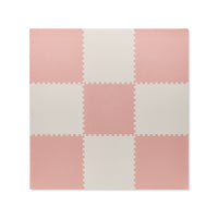 Plain Playmat Set in Rose + Cream