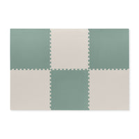 Plain Playmat Set in Sage + Cream