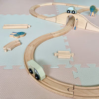 Plain Playmat Set in Soft Beige + Cream