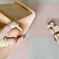 Plain Playmat Set in Soft Beige + Cream