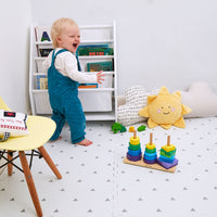 Triangle Playmat Set in White