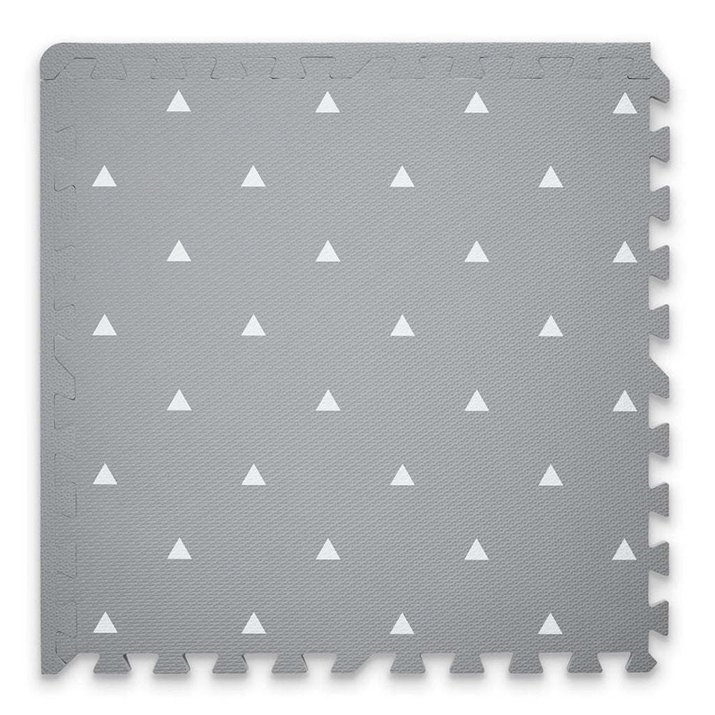 Gopher Triangle Mat Gus and Beau Premium Baby Playmat in Grey Triangle Design – gus + beau
