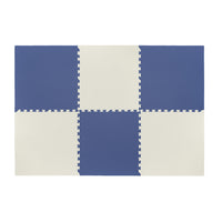 Plain Playmat Set in Navy + Cream