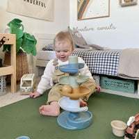 Plain Playmat Set in Forest Green