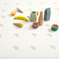 Rainbow Playmat Set in Cream